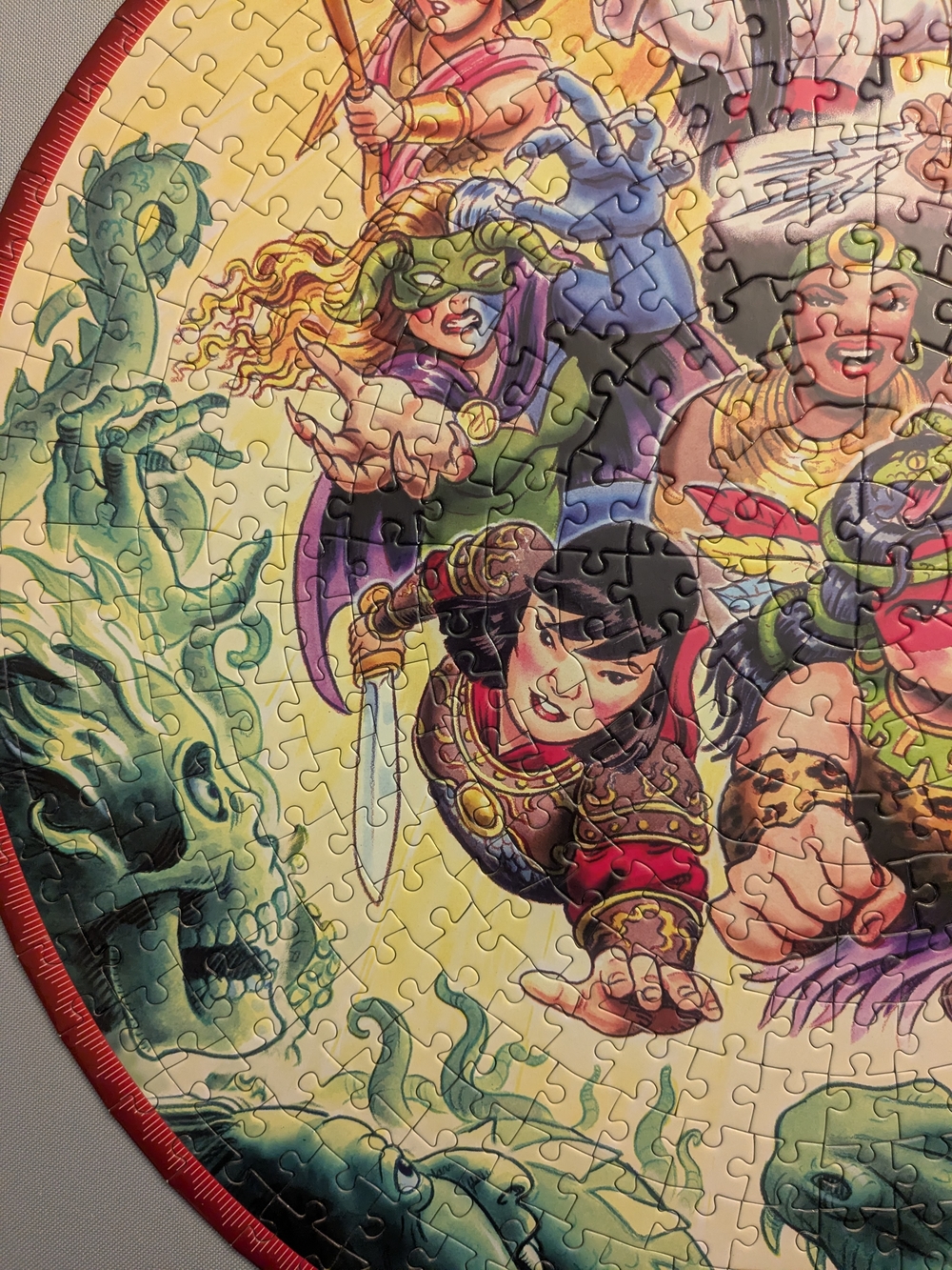 Eeboo 500 Piece Round Goddess & Warrior Puzzle - Hard To Find - Picture 3 of 13